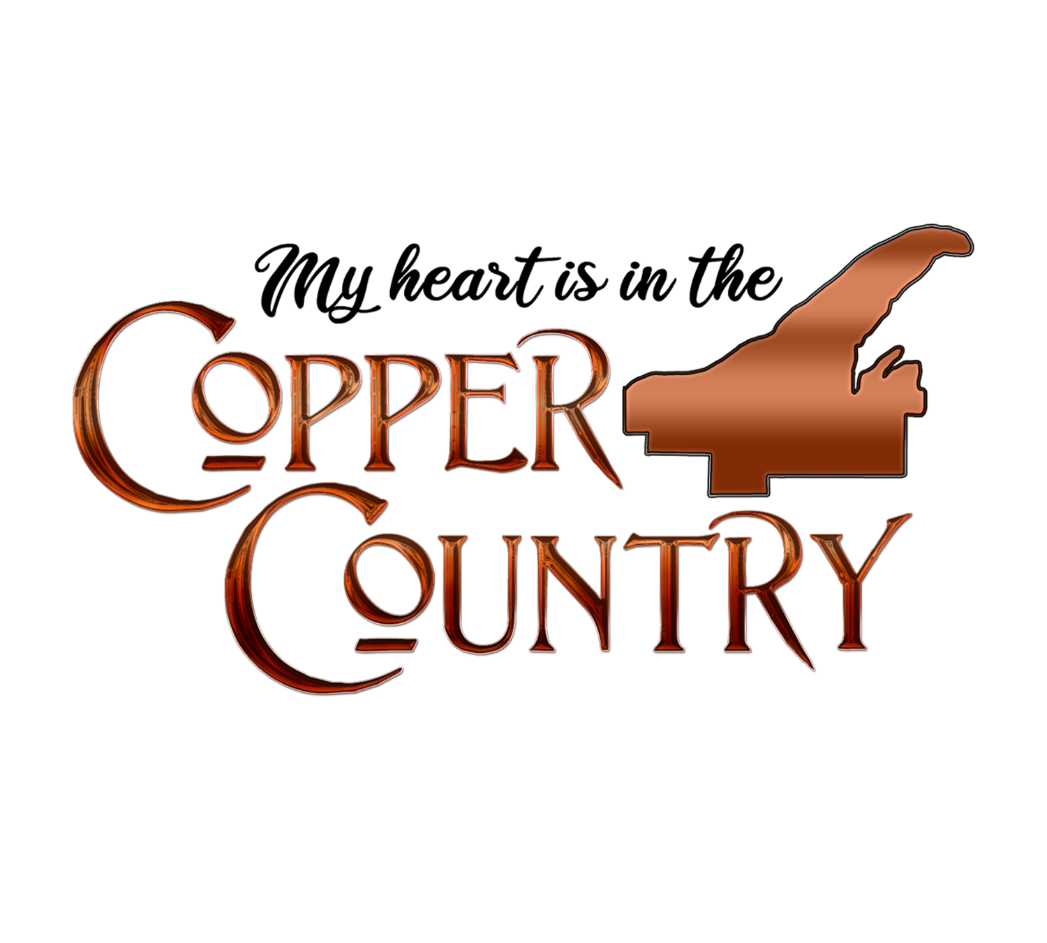 Copper Country Sticker/Magnet | Yooper Gift | Heart | Keweenaw Peninsu ...