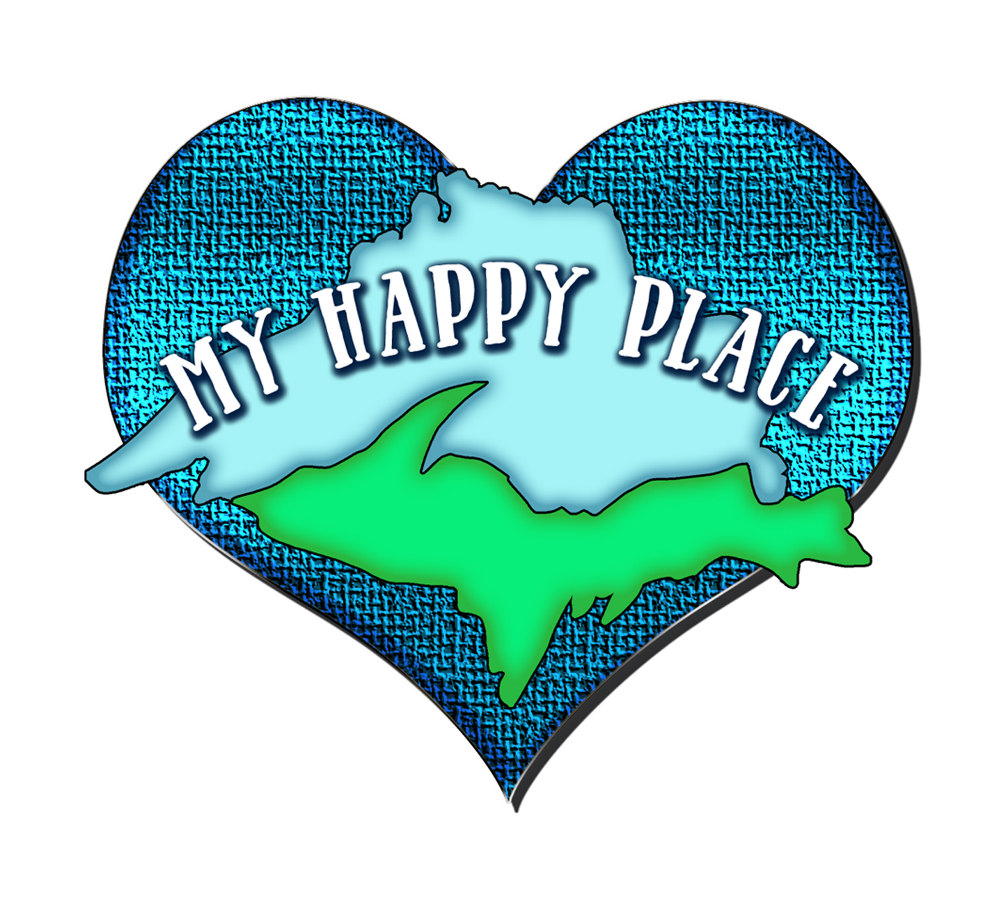 Upper Michigan Magnet, Upper Peninsula and Lake Superior, Happy Place, Heart