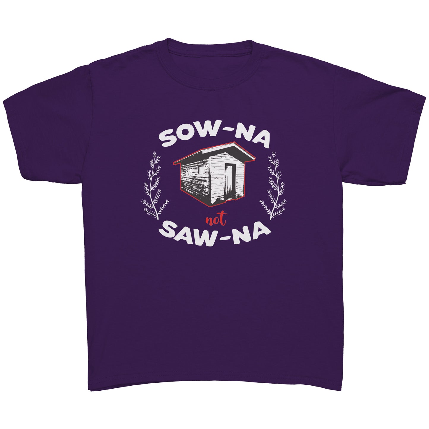 How to Pronounce Sauna Shirt for Youth | Sow-na Not Saw-na | Funny Upper Michigan T shirt