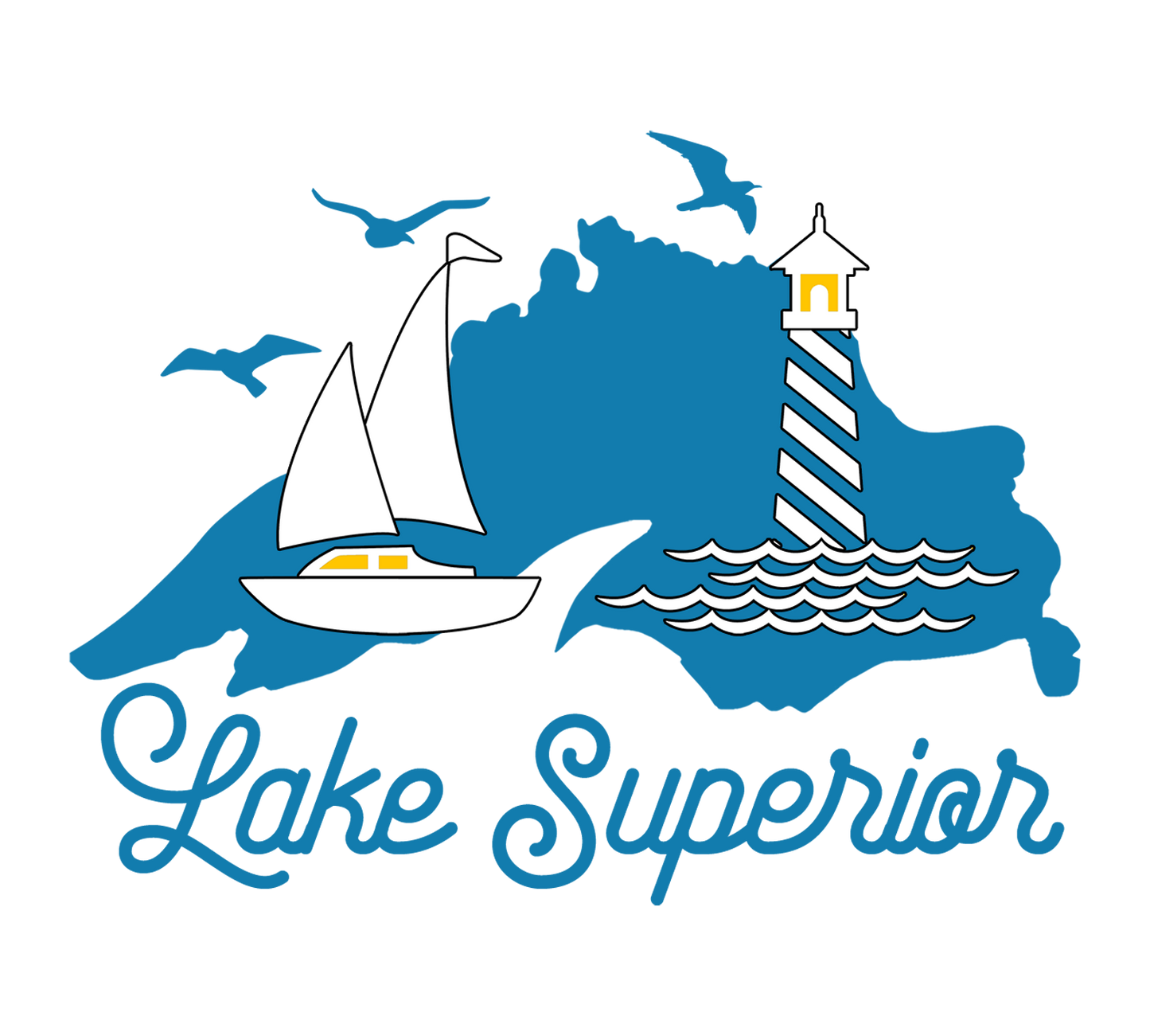 Lake Superior Magnet, Great Lakes Fridge Magnet, Lake Lover Gift for Kitchen