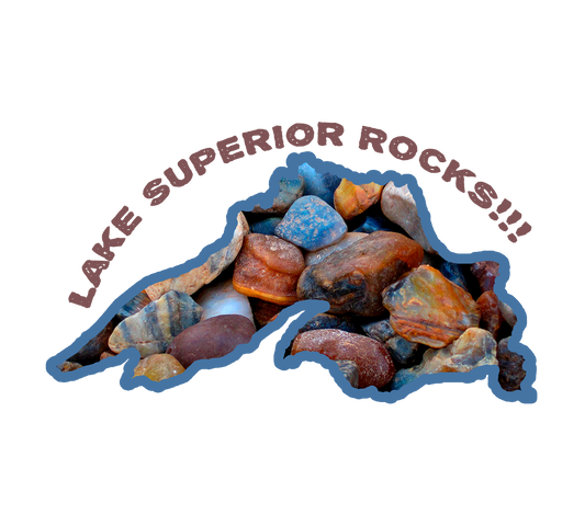 Lake Superior Rocks Magnet, Rockhound Fridge Magnet, Agate Hunters