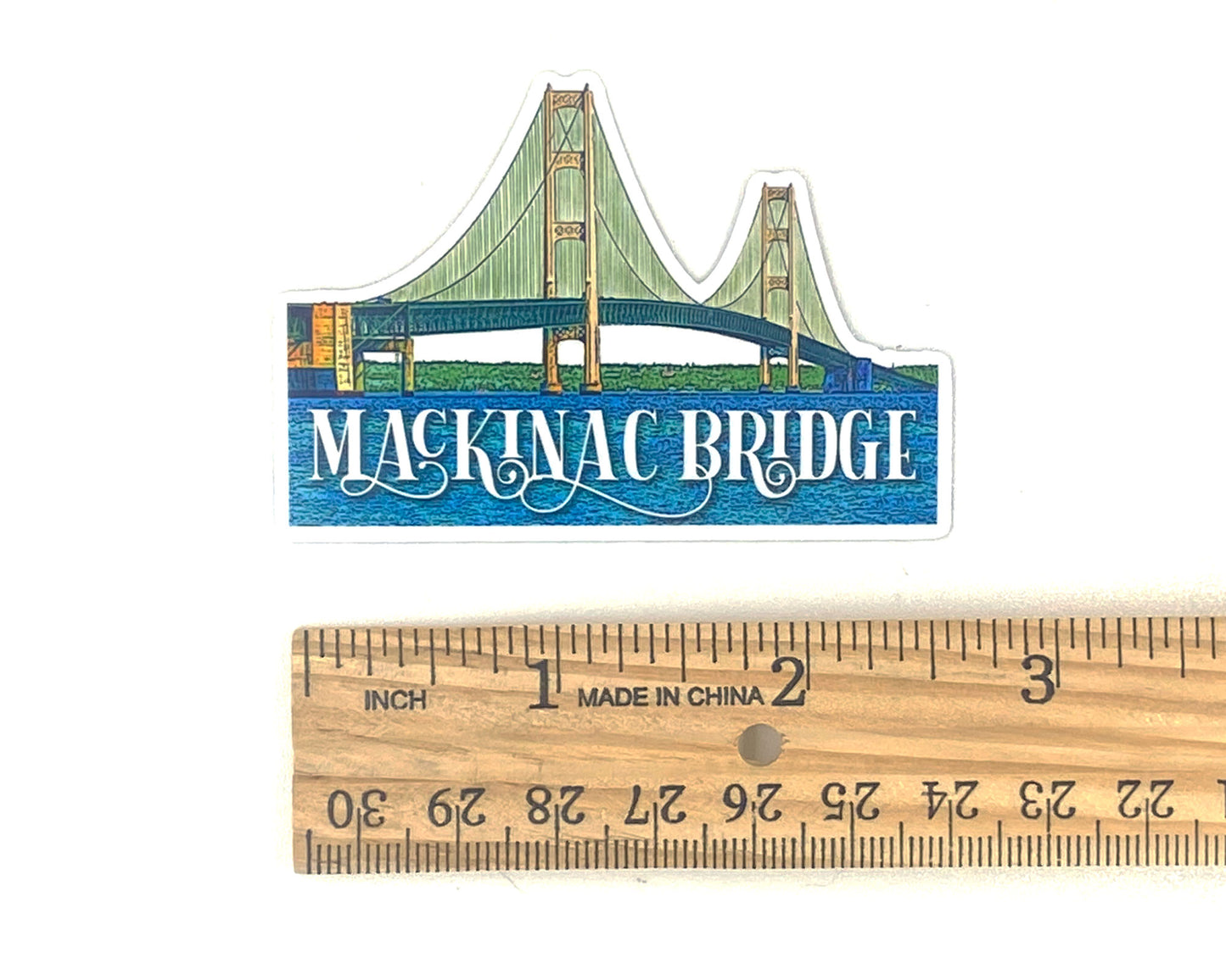 Mackinac Bridge Sticker, Yooper Gift, Mighty Mac, Upper and Lower Peninsula