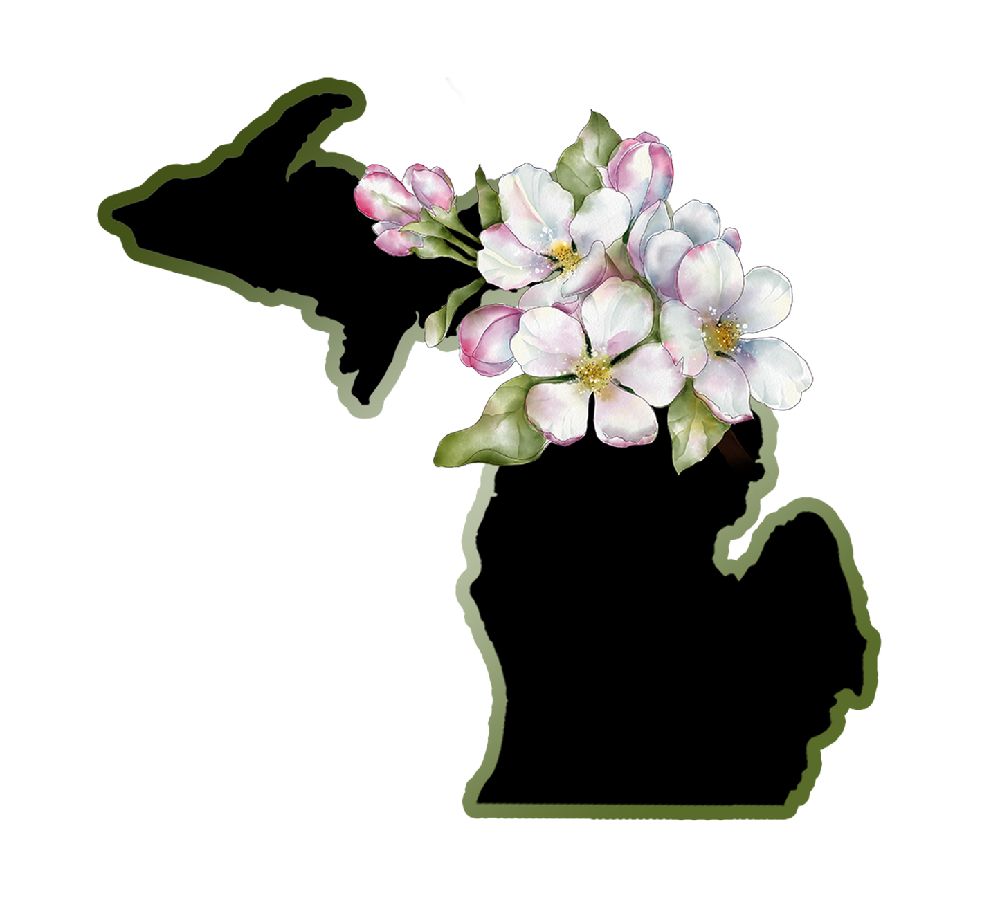 Michigan Magnet, Apple Blossoms, Yooper and Troll Decals, U.P. Stickers