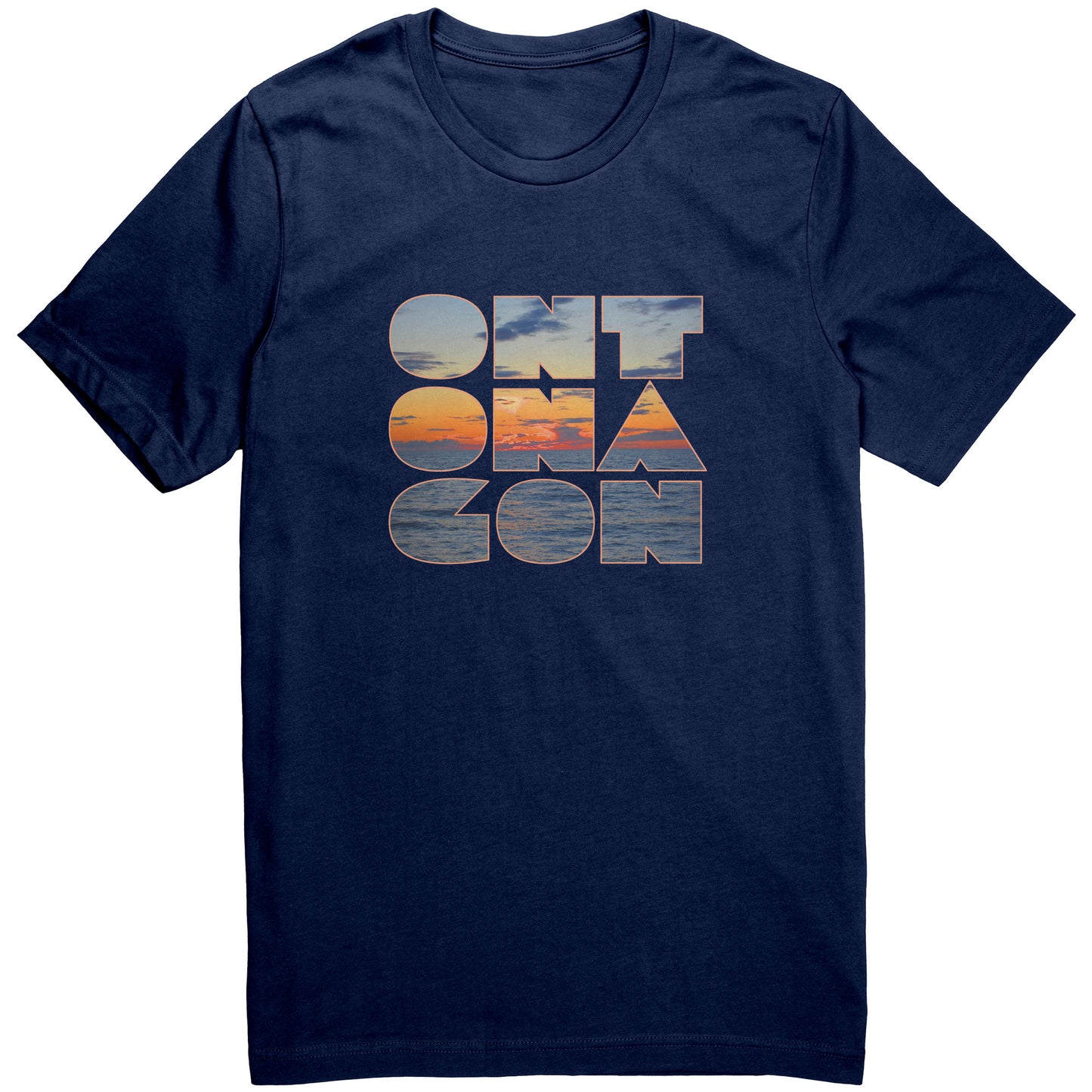 Ontonagon T-shirt | Upper Michigan Shirt | Upper Peninsula Gift | Bella+Canvas 3001 Unisex | Ontonagon Lake Superior Sunset