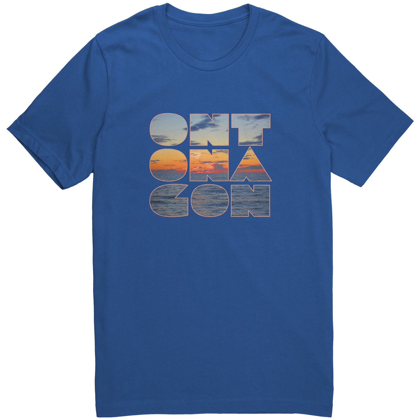 Ontonagon T-shirt | Upper Michigan Shirt | Upper Peninsula Gift | Bella+Canvas 3001 Unisex | Ontonagon Lake Superior Sunset
