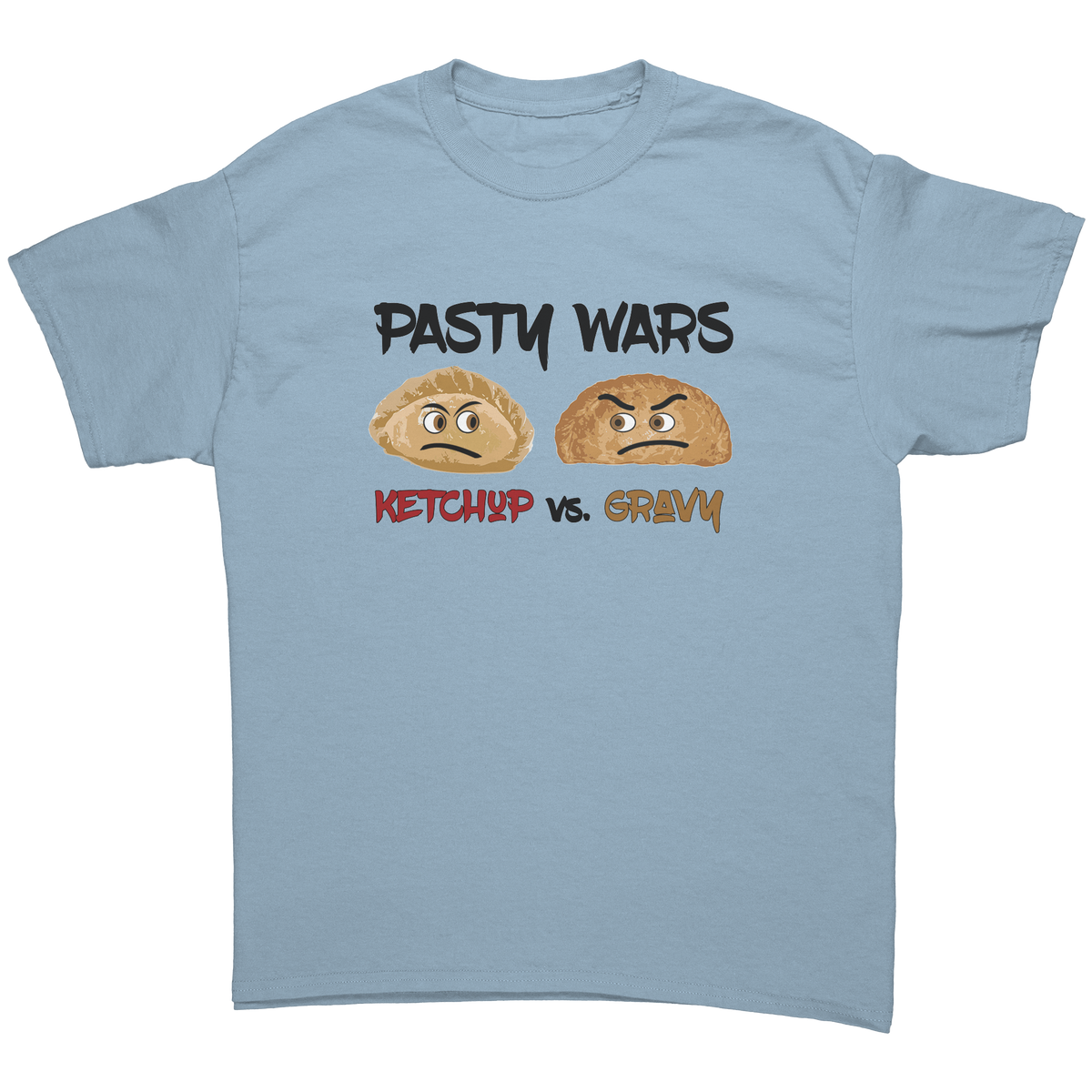 Pasty_Wars_T-shirt_-_Ketchup_vs_Gravy_Light_Blue_Mockup.png_16174771