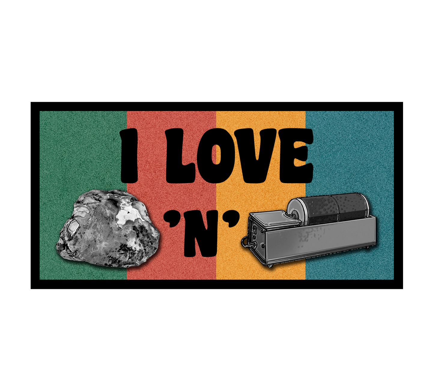 Agate Sticker/Magnet, Rockhound Gift, Rock Tumbler