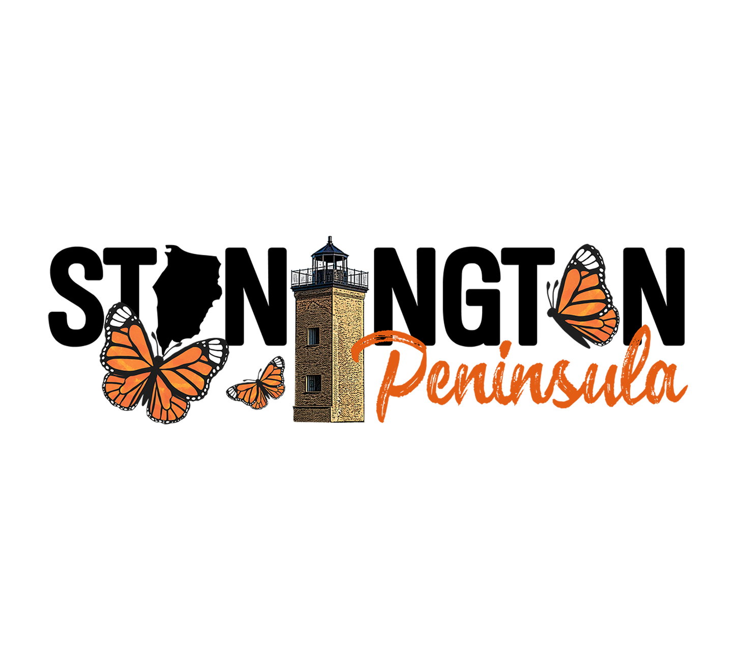 Stonington Peninsula Sticker, Upper Michigan Gift