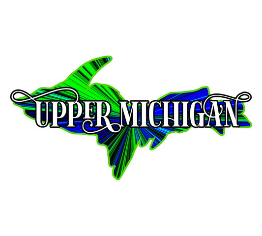 Upper Michigan Sticker, Yooper Design, Upper Peninsula