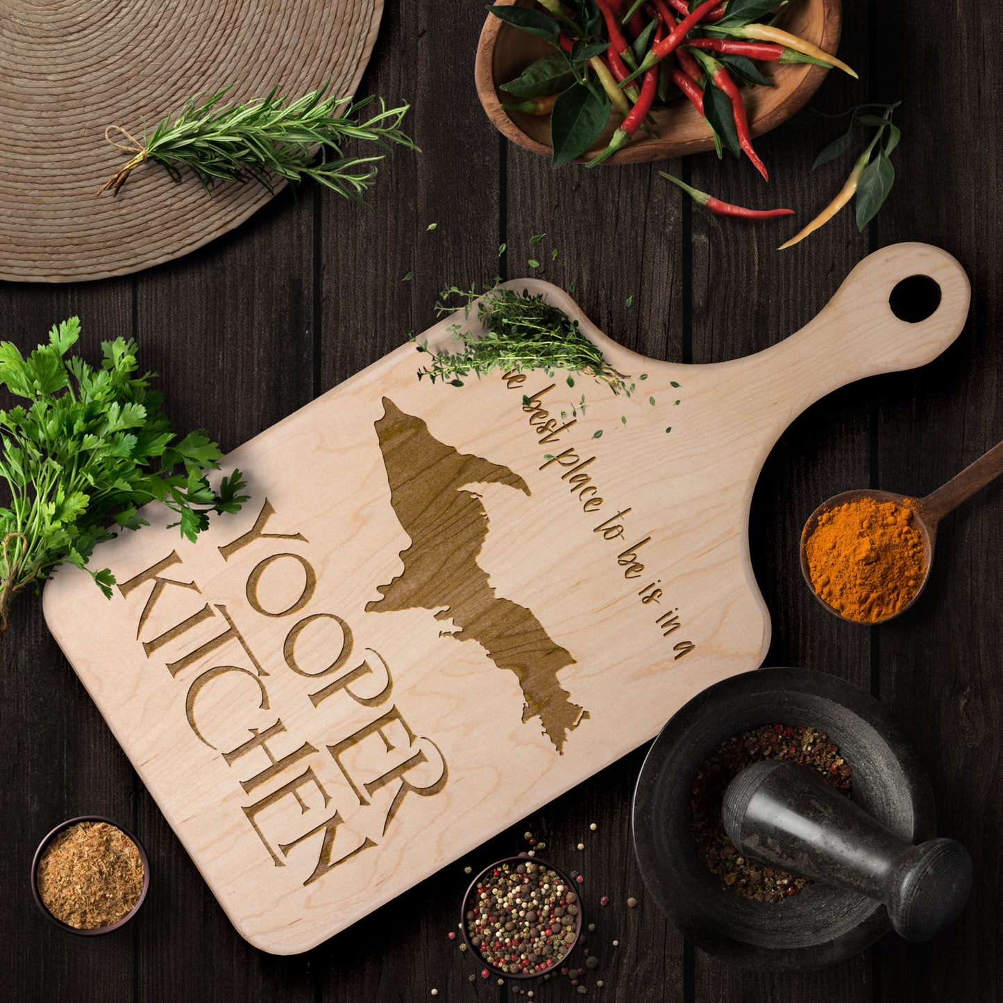 Upper Michigan Cutting Board | Yooper Kitchen | U.P. Gift