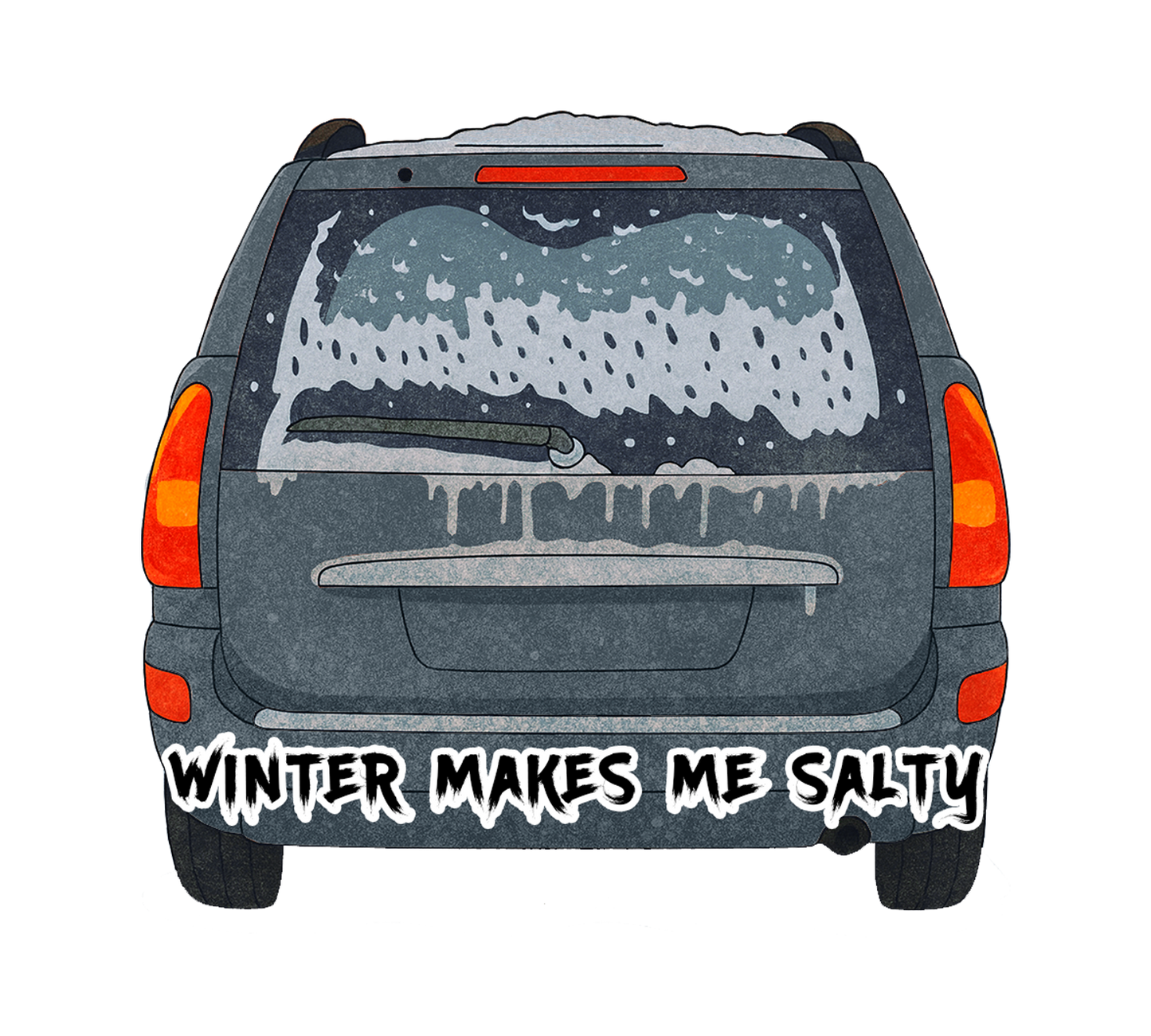 Winter Salty Sticker/Magnet, Yooper Problems, Dirty Cars