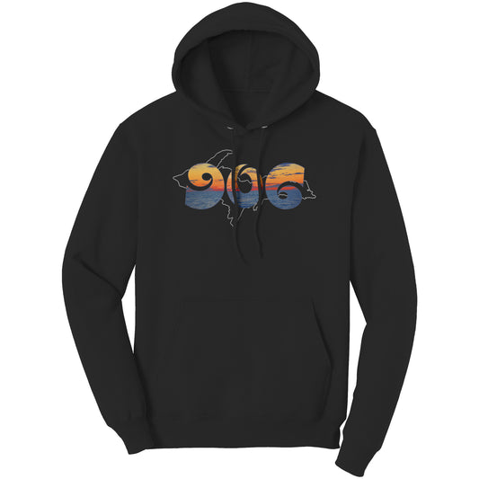 Yooper 906 Hoodie | Upper Michigan Gift | Upper Peninsula Hooded Sweatshirt