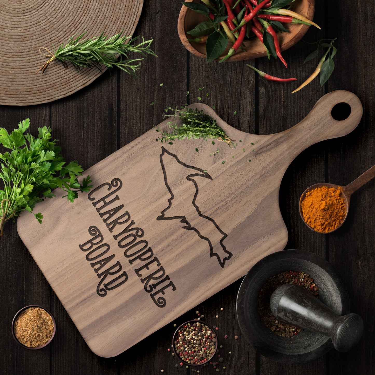 Yooper Charcuterie Board | Upper Michigan Cutting Board | U.P. Gift