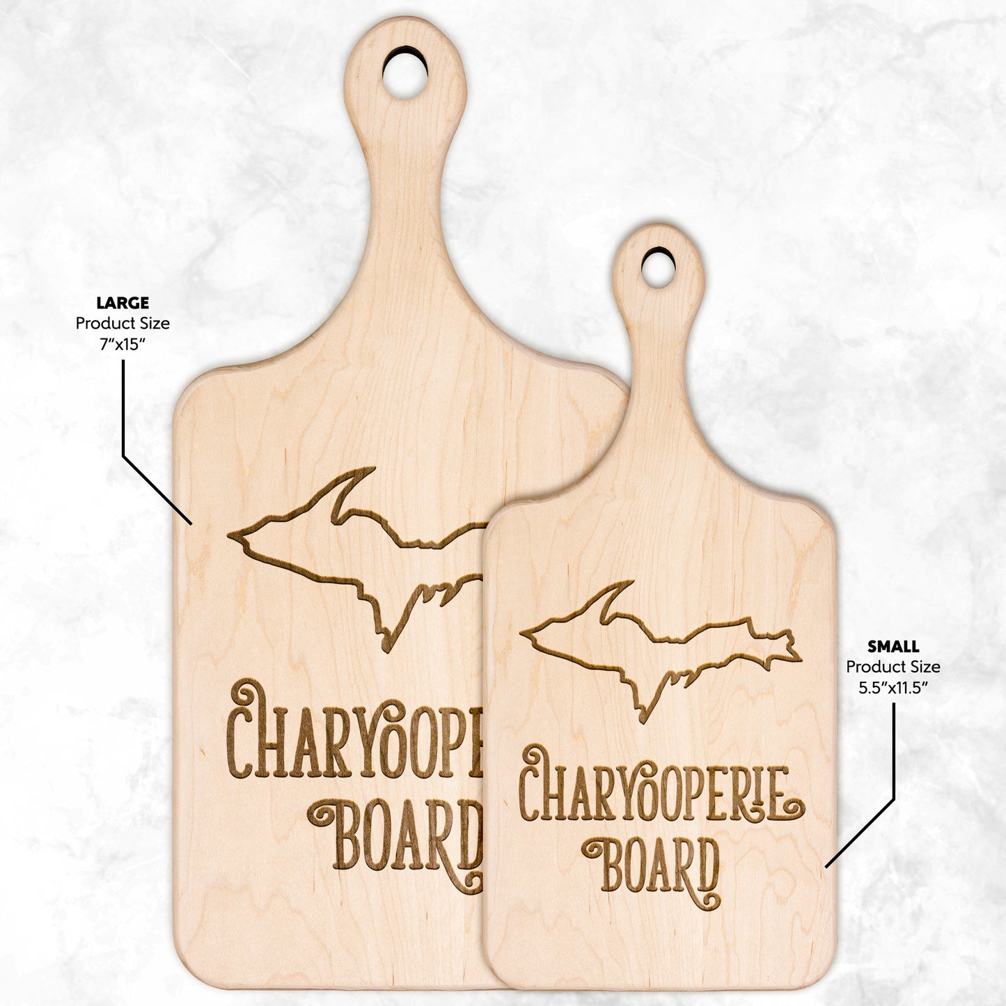 Yooper Charcuterie Board | Upper Michigan Cutting Board | U.P. Gift