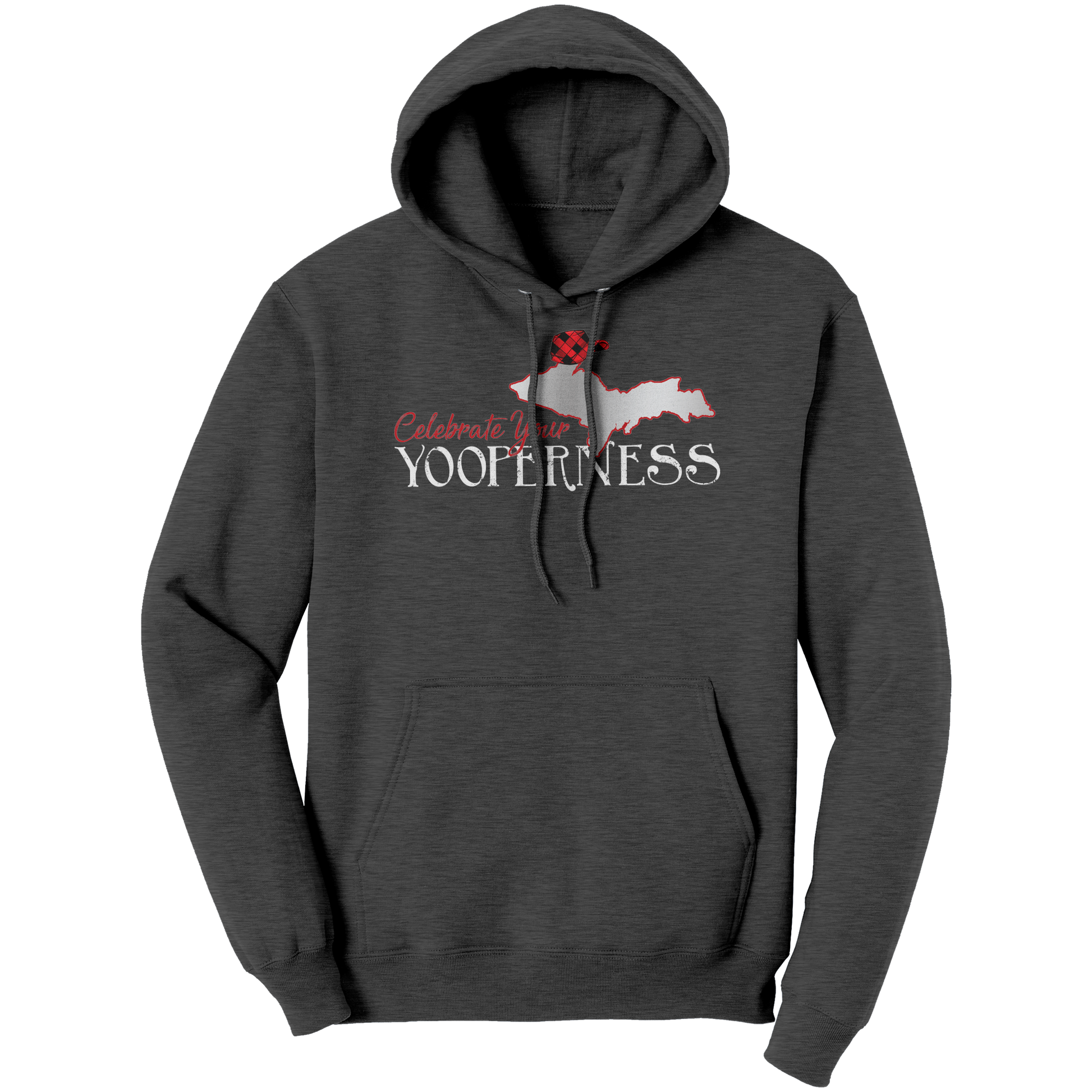 Yooper_Hoodie__Upper_Michigan_Hooded_Sw_Dark_Heather_Front_Mockup.png