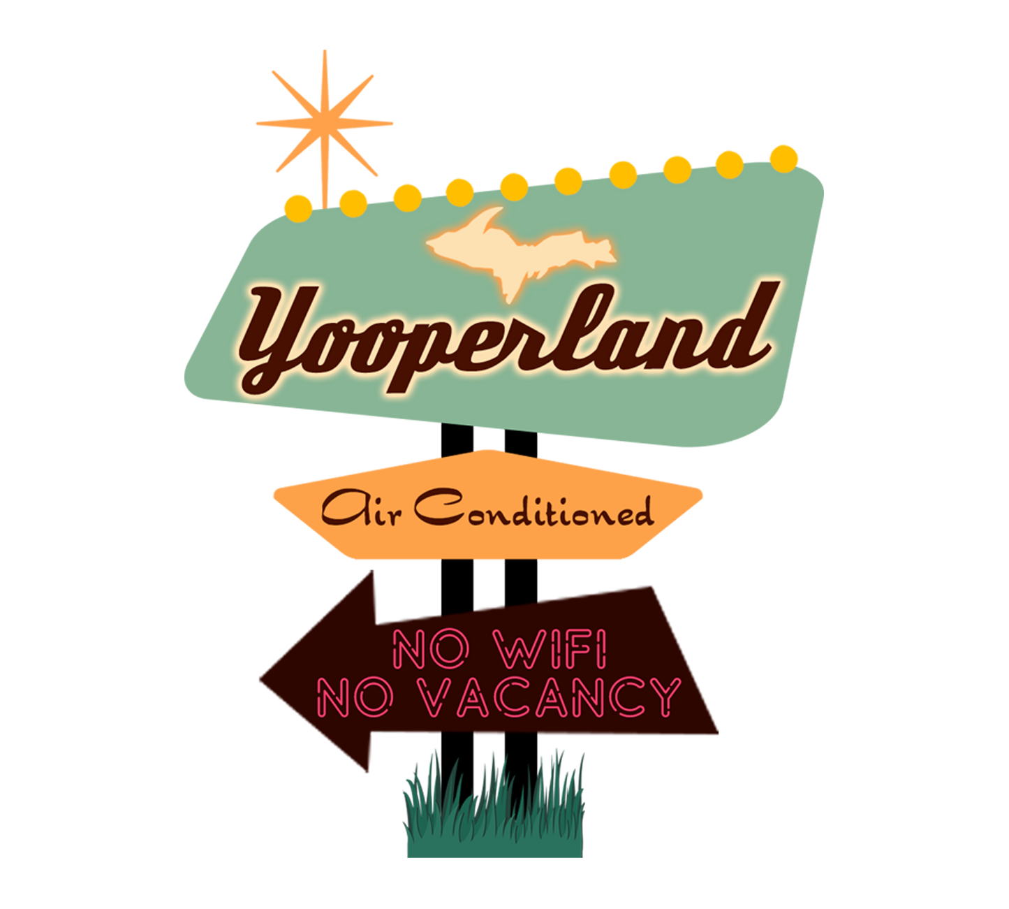 Upper Michigan Yooperland Sticker/Magnet | Funny Yooper Gifts