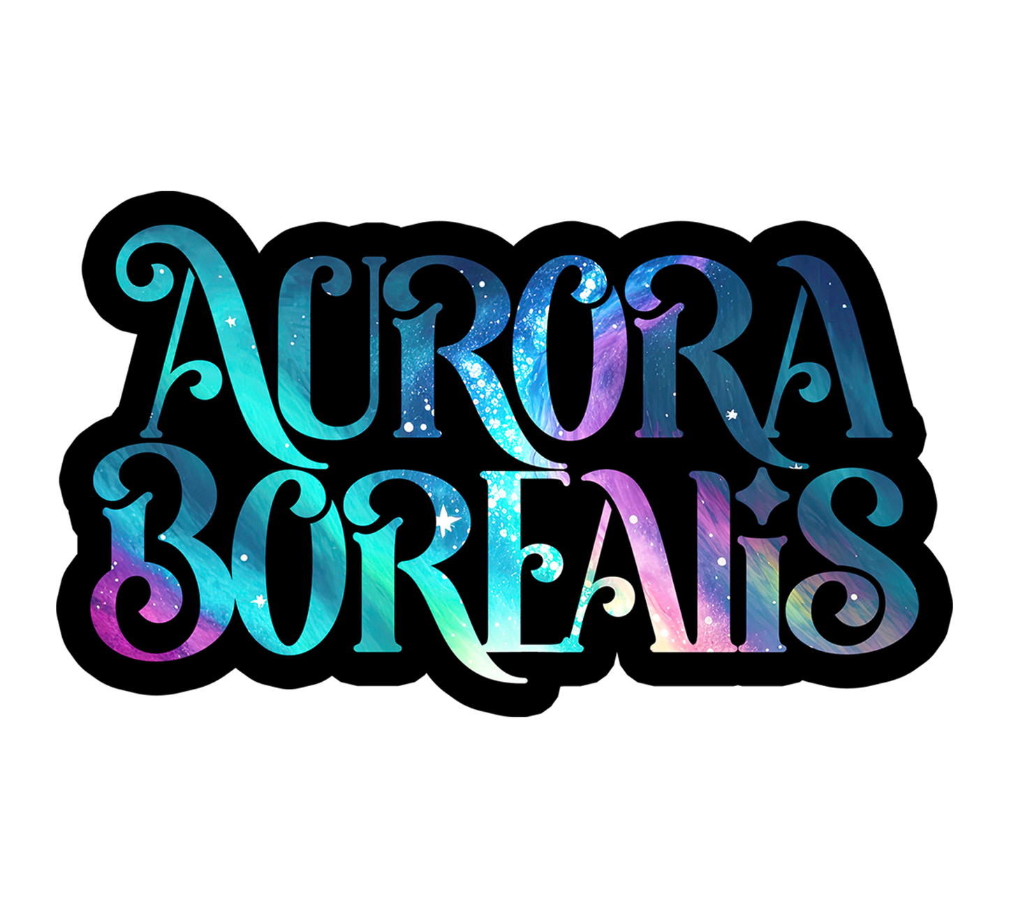 Northern Lights Sticker, Aurora Borealis Gift, Decals, Holographic U.P. Stickers