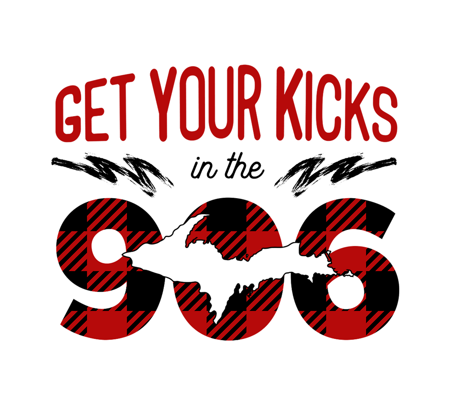 906 Sticker | Yooper Design | Get Your Kicks | Upper Michigan Sticker
