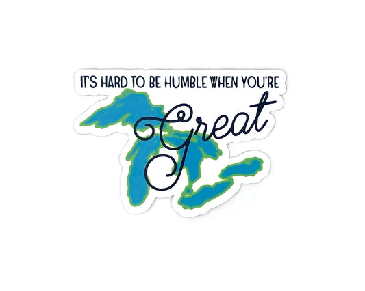 Great Lakes Sticker, Midwest Sticker, Lake Superior, Michigan, Huron, Ontario, and Erie