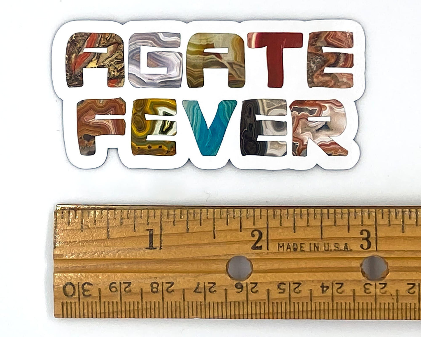 Agate Fever Sticker/Magnet, Rockhound Gift, Rock Lovers