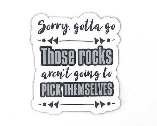 Rockhound Sticker/Magnet, Rock Picker Gift, Agate Gift, Rock Lover Stickers, Rock Picking