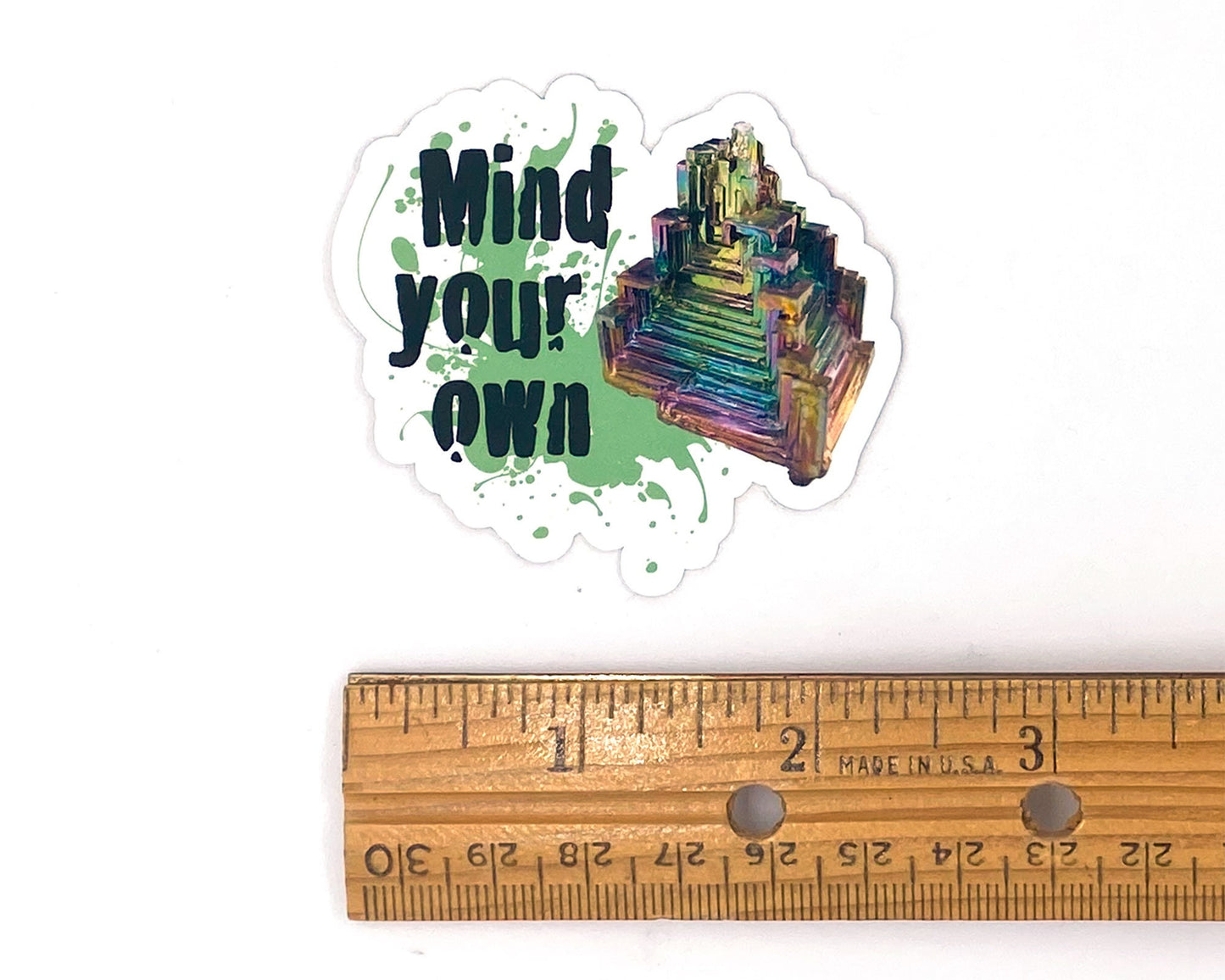 Bismuth Sticker, Rockhound Gift, Bismuth Design, Rock Lover