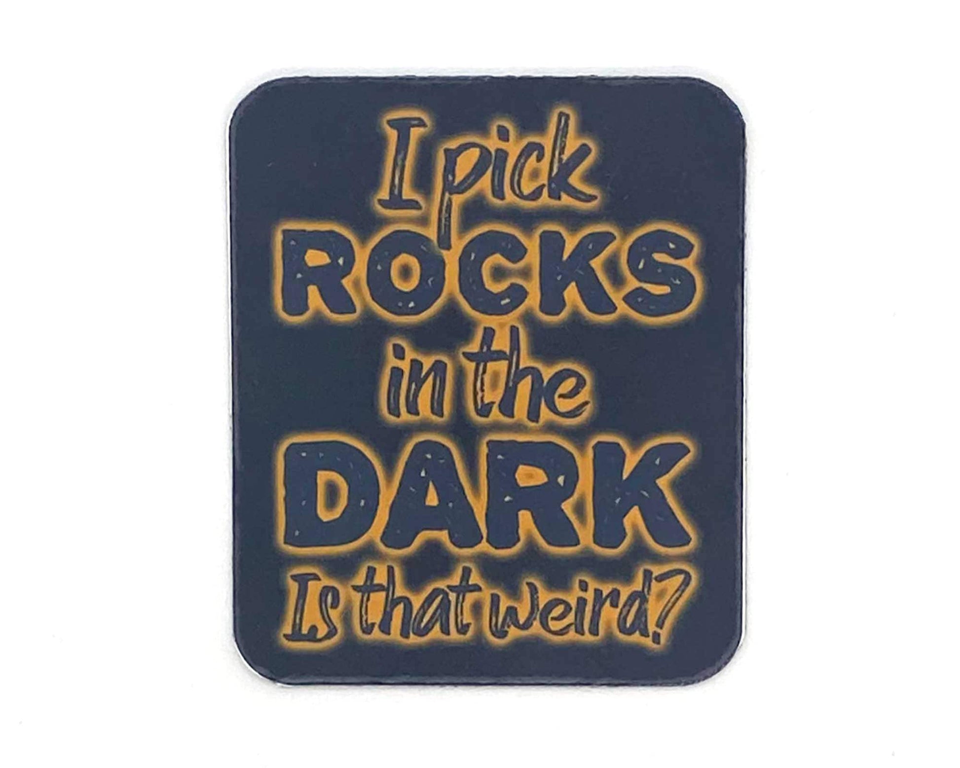 Rockhound Sodalite Sticker/Magnet, Rock Lover Gifts, Picking in the Dark, Syenite Design