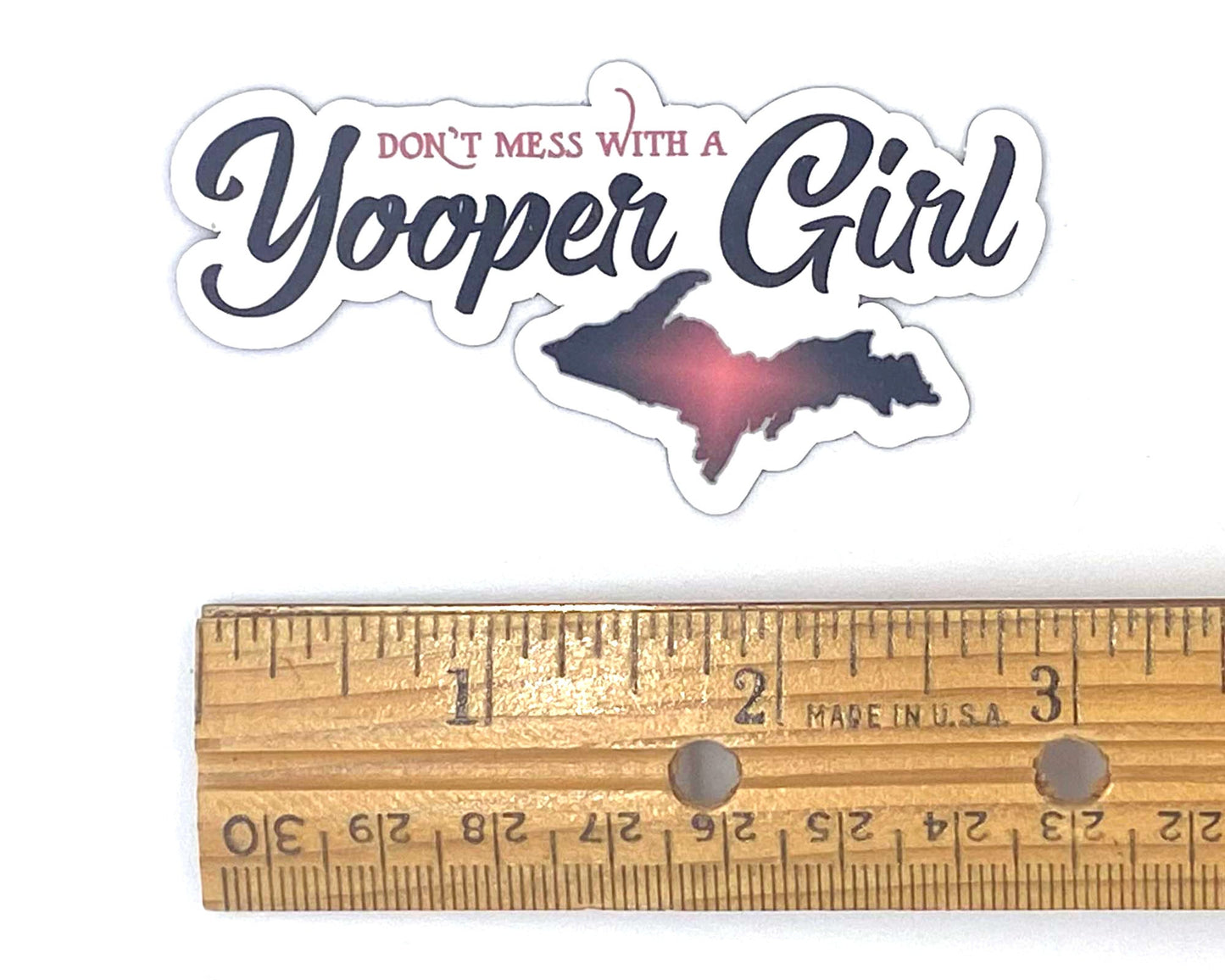 Yooper Girl Sticker/Magnet, Upper Michigan Girl Decal, Gift for Yooper Woman