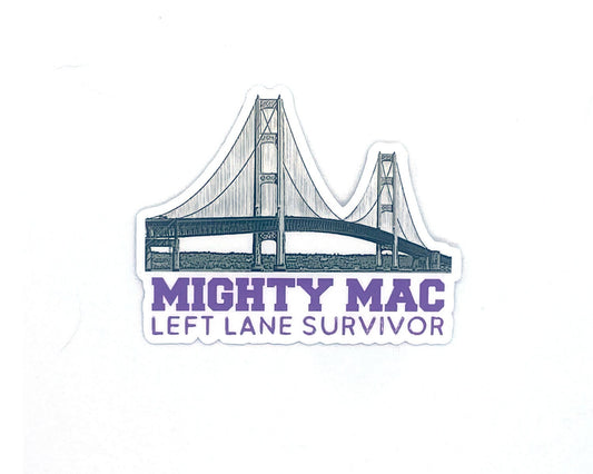Mackinac Bridge Magnet, Yooper Fridge Magnets, Mighty Mac, Upper and Lower Peninsula Gift