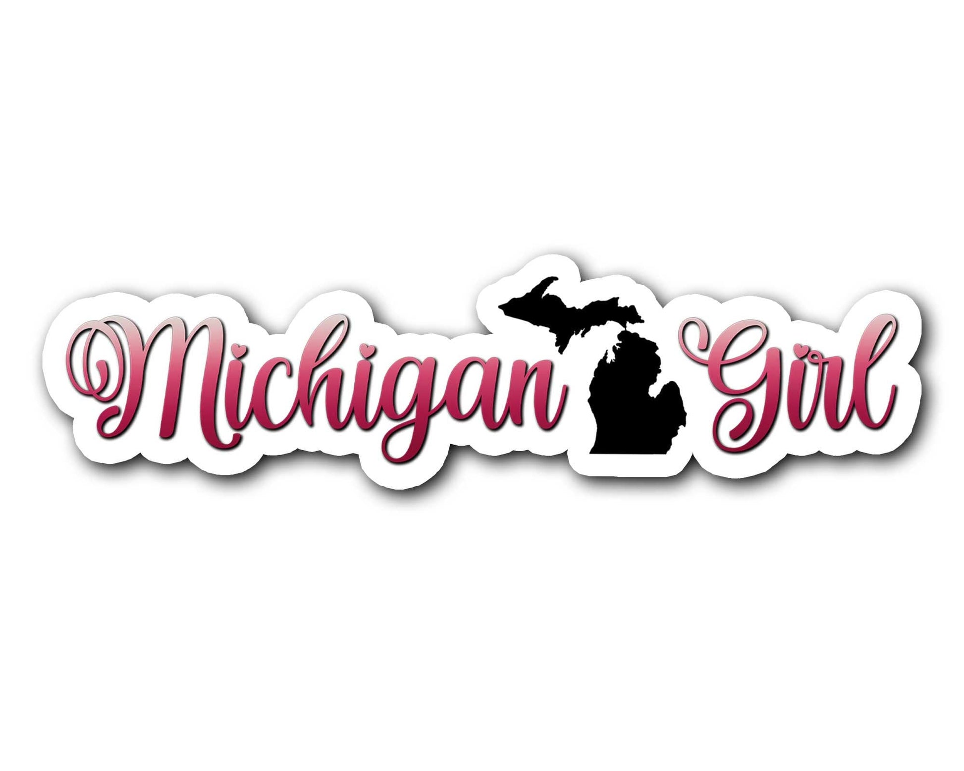 Michigan Girl Sticker, Yooper and Troll Decals, for Women Michiganders