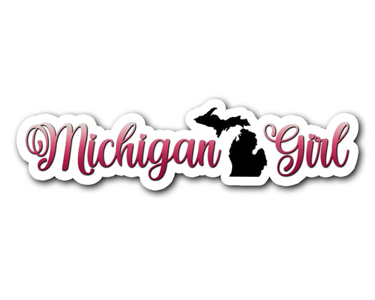 Michigan Girl Sticker, Yooper and Troll Decals, for Women Michiganders