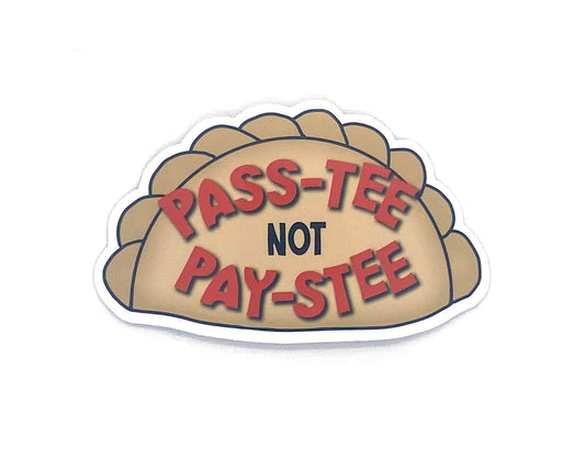 Funny Pasty Sticker, Finnish Stickers, Pasties Gift for Finns and Yoopers
