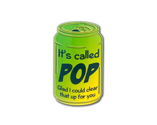 Pop Not Soda Upper Michigan Sticker, Yooper Talk Words