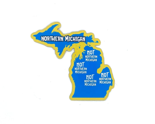 Northern Michigan Magnet, Yoopers and Trolls, U.P. and L.P. Gifts, Upper Michigan, Yooper Fridge Magnets