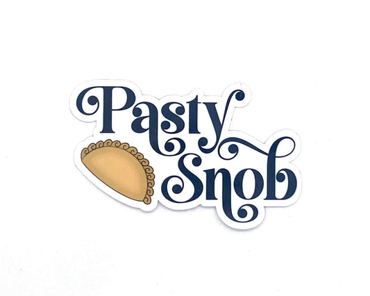 Pasty Snob Sticker, Finnish Stickers, Funny Pasties Gift for Finns and Yoopers