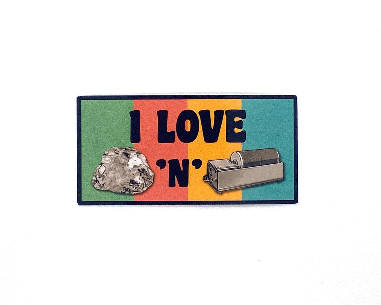 Agate Sticker/Magnet, Rockhound Gift, Rock Tumbler