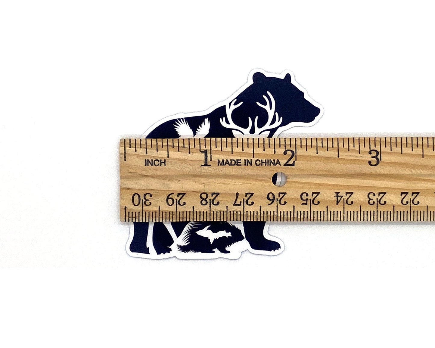 Bear Deer Wolf Eagle Porcupine Sticker/Magnet, UP Animal Fridge Magnets