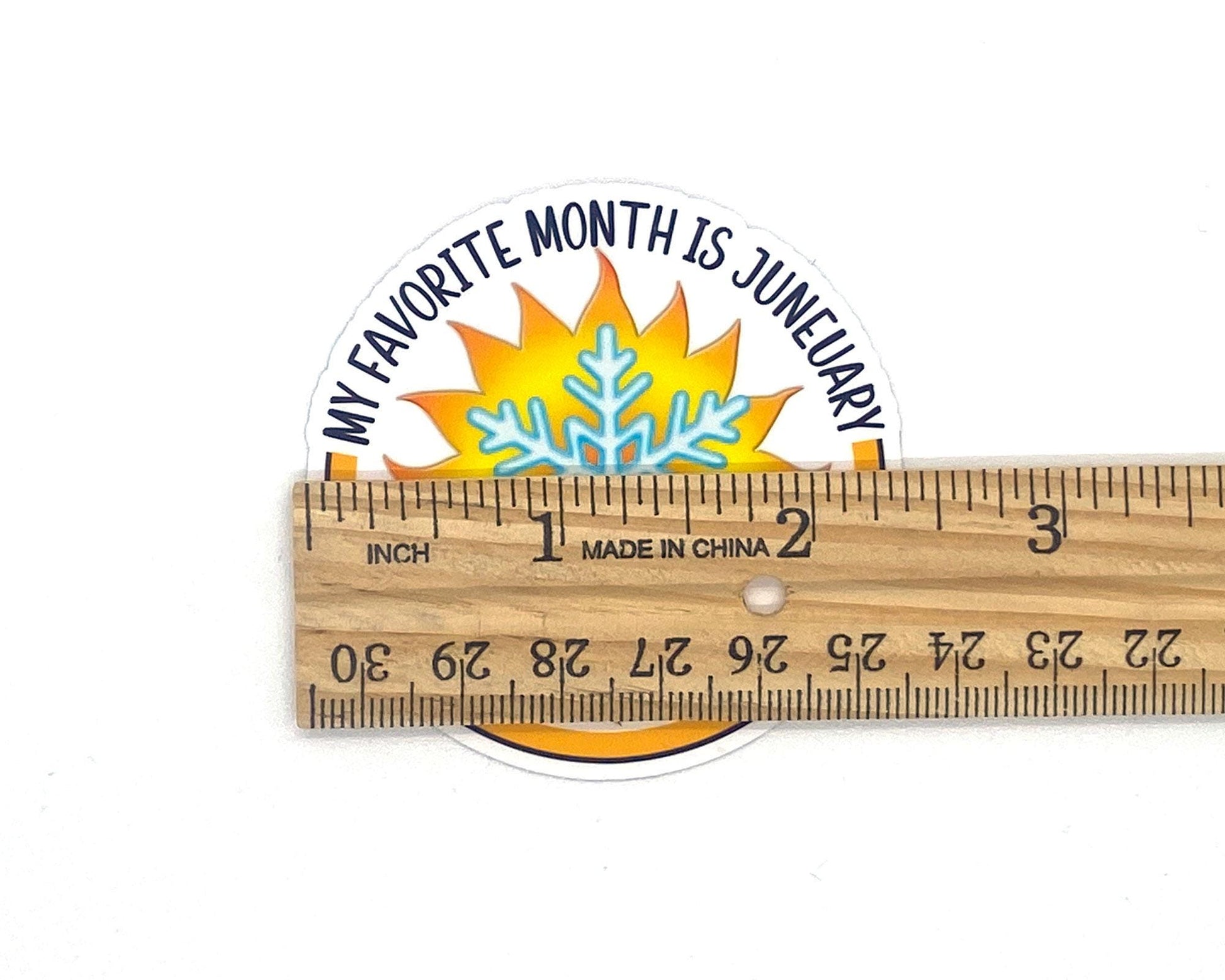 Michigan Winter/Summer Sticker/Magnet, U.P. Seasons, June/January