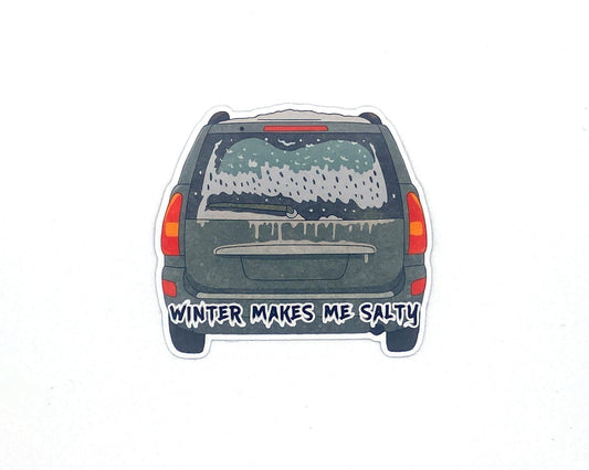 Winter Salty Sticker/Magnet, Yooper Problems, Dirty Cars
