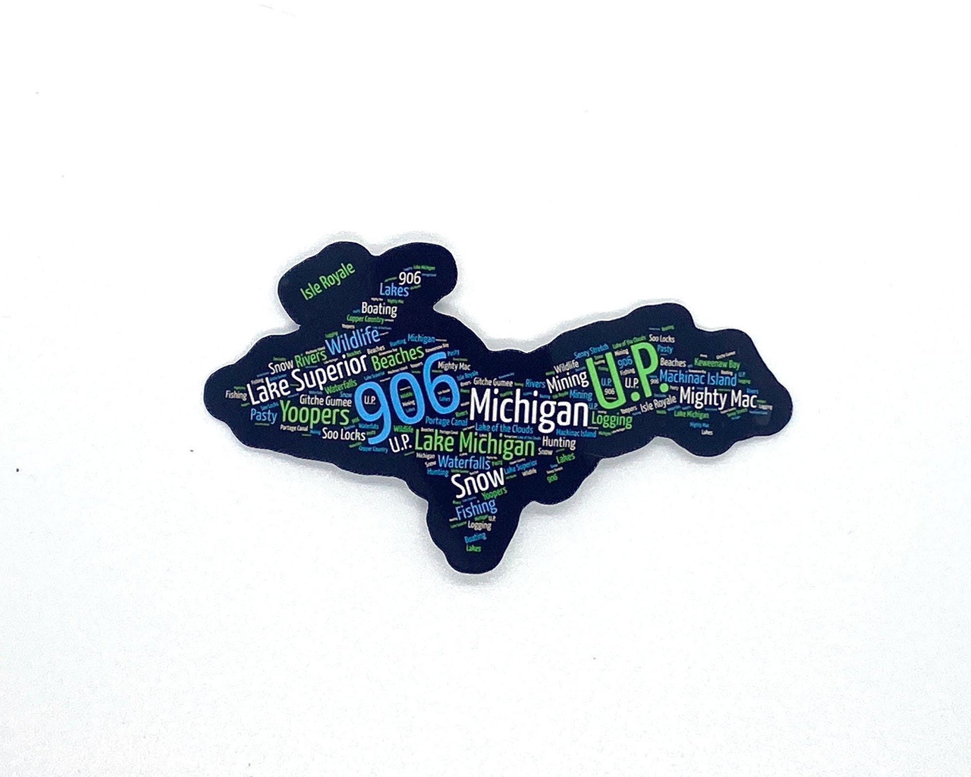 Upper Michigan Sticker/Magnet, Yooper Words Terms Things To Do