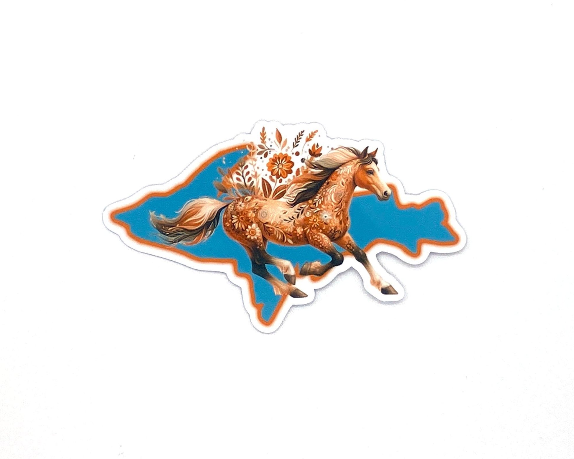 Animal Sticker/Magnet, Horse Lover Gift, Yooper Fridge Magnets