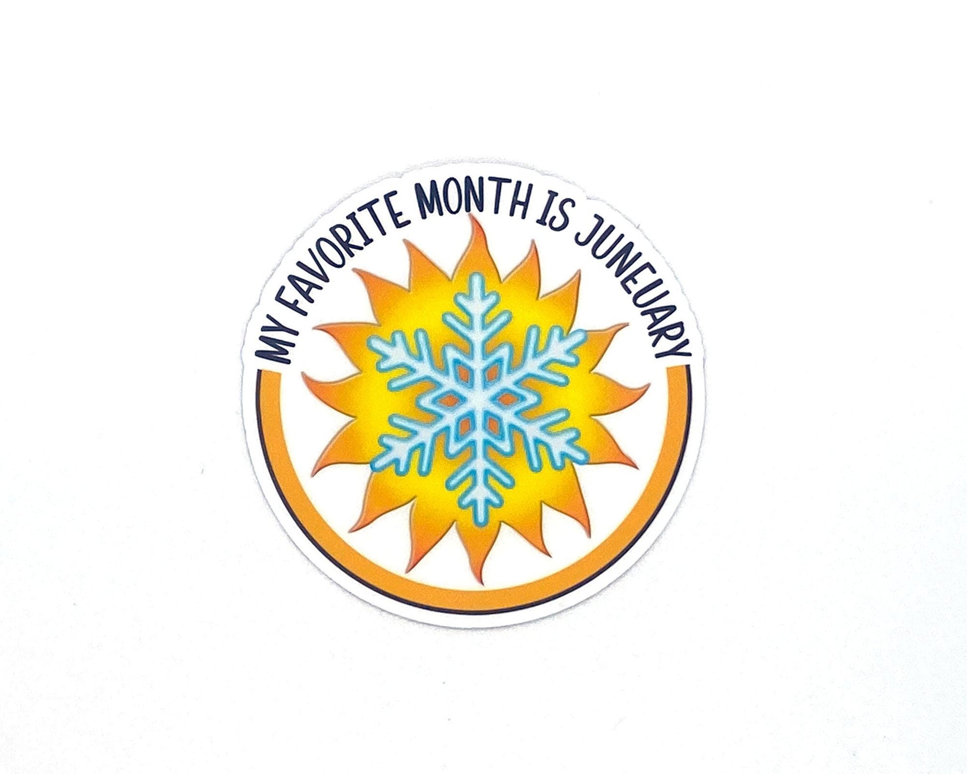 Michigan Winter/Summer Sticker/Magnet, U.P. Seasons, June/January