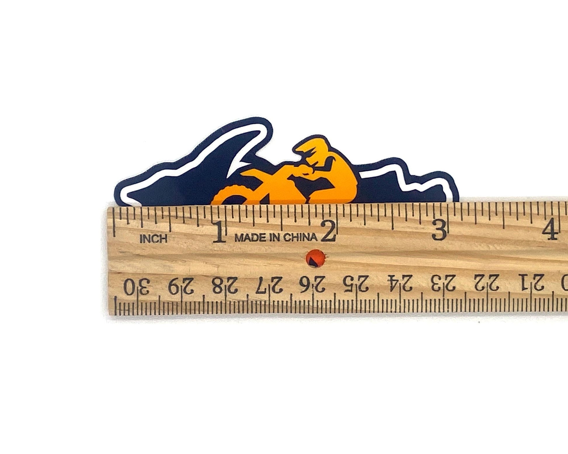 Dirt Bike Sticker/Magnet, Upper Michigan Biking, Yooper Stickers