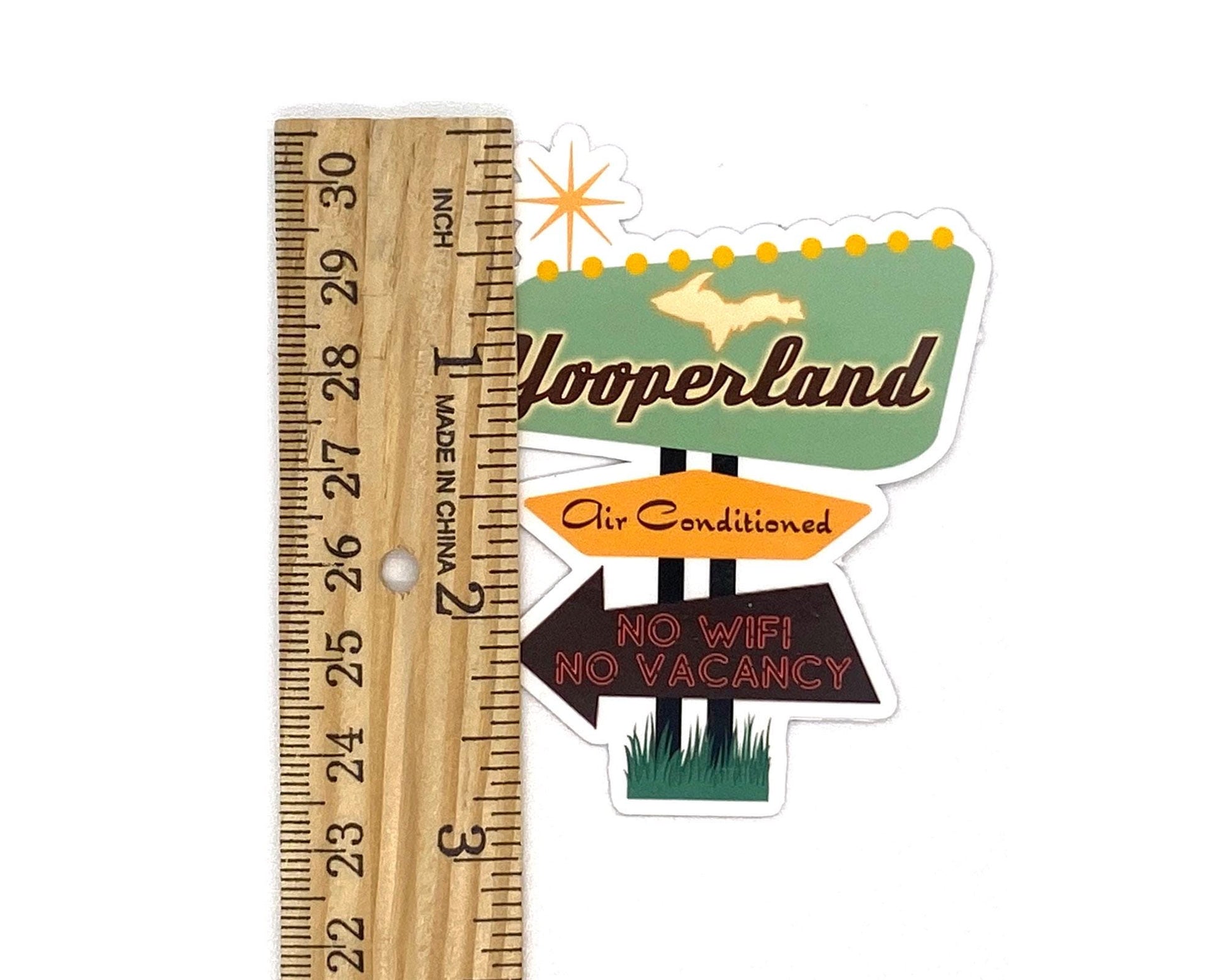 Upper Michigan Yooperland Sticker/Magnet, Funny Yooper Gifts