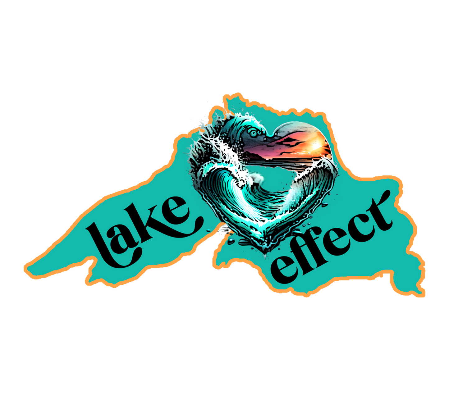 Lake Superior Sticker/Magnet, Great Lakes Gift, Lake Lover