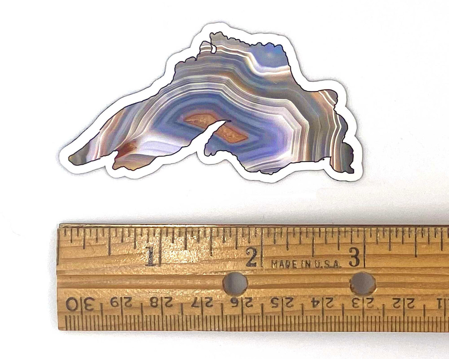 Lake Superior Agate Magnet, Rockhound Gift, Agate Gift, Rock Lover Gifts, Rock Picking Fridge Magnet