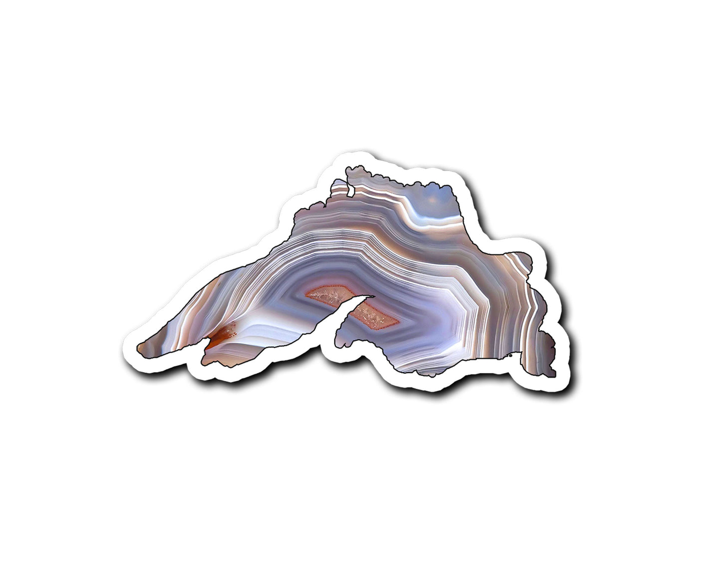 Lake Superior Agate Magnet, Rockhound Gift, Agate Gift, Rock Lover Gifts, Rock Picking Fridge Magnet