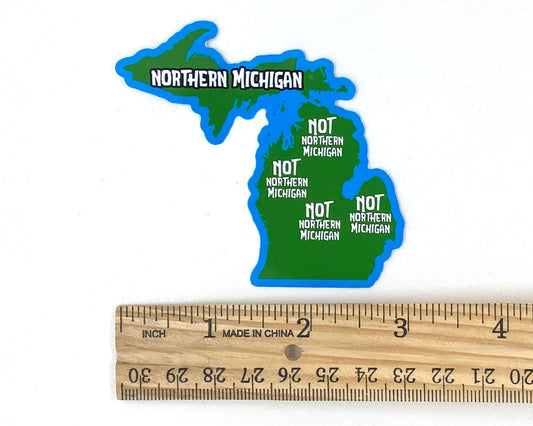 Northern Michigan Magnet, Yoopers and Trolls, U.P. and L.P. Gifts, Upper Michigan, Yooper Fridge Magnets