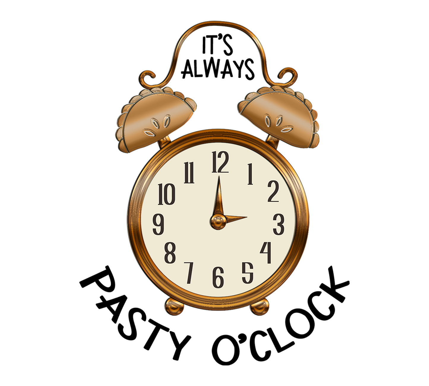 Pasty Sticker, Finnish Stickers, Pasties Gift for Finns and Yoopers, It's Always Pasty O'Clock