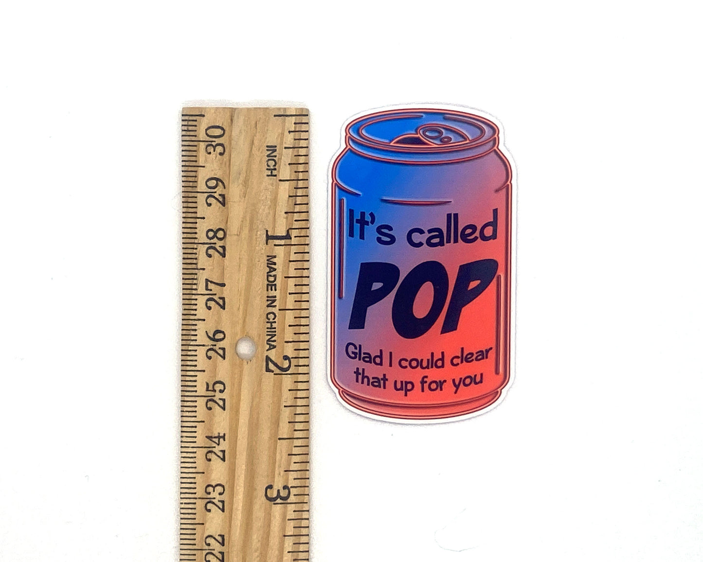 Pop Not Soda Sticker/Magnet Upper Michigan, Yooper Talk Words